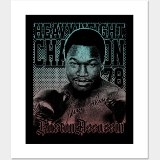 Larry Holmes Distressed Gradient 3 Posters and Art